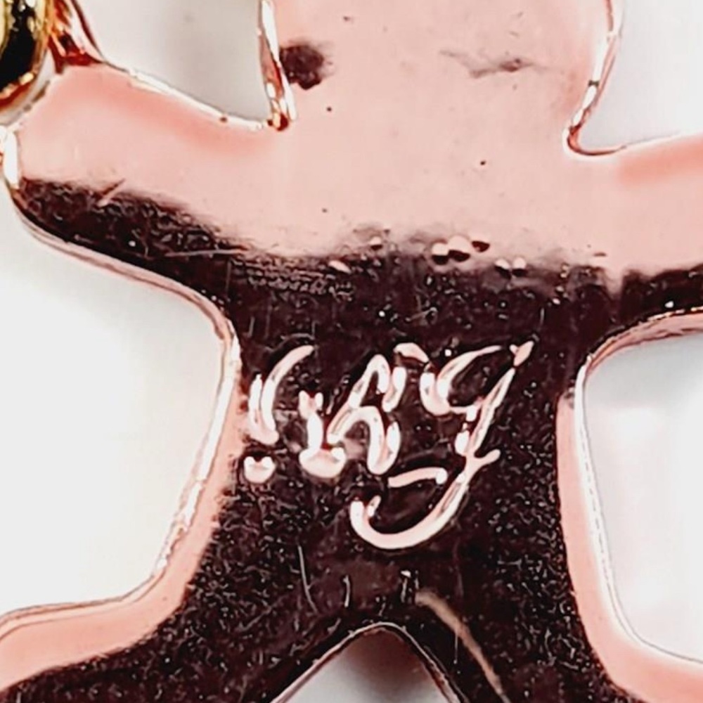 Betsey Johnson Gingerbread Man Huggie Hoop Earrings. 2044 - Picture 7 of 8